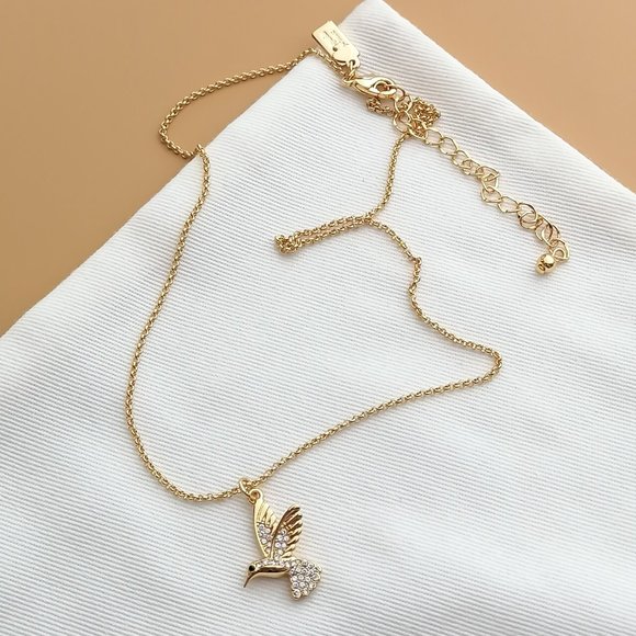 Kate Spade Jewelry - Grandma's Closet Hummingbird Gold Pendant Necklace by Kate Spade